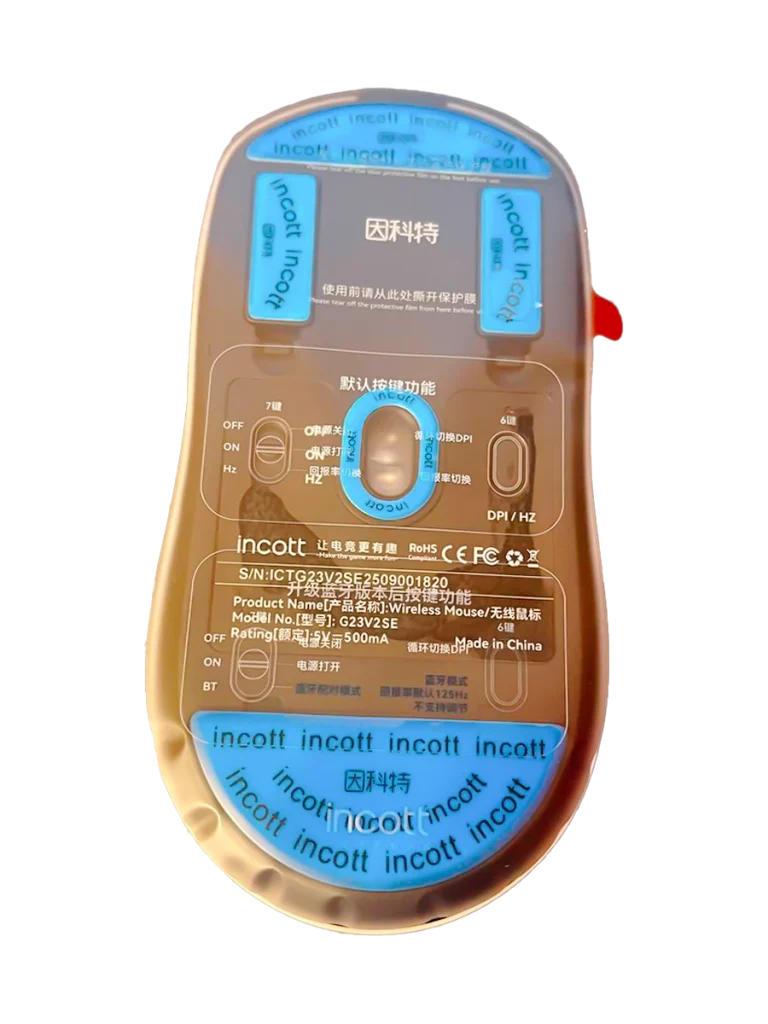 Incott G23 V2 SE Игровая мышь беспроводная 1k с hotswap paw3395 - изображение 6