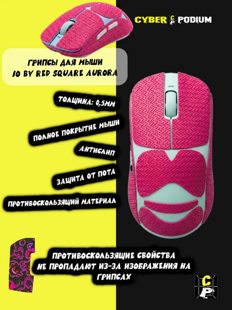 Грипсы для мыши IO by Red Square Aurora противоскользящие наклейки - изображение 2
